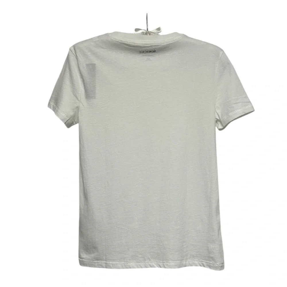 J. CREW‎ Vintage jersey classic-fit crewneck T-shirt Short Sleeve White Size XXS